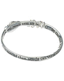 Mom Protection Twist Bangle Cross Love & Heart Charm Prayer Card You are more special than you know