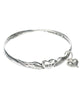 Mothers Prayer Twist Engraved Bangle Bracelet & Mom Charm Prayer Card Included