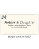 Mother & Daughter Everlasting Bond Engraved Twist Bangle Bracelet & Inspirational Card Jewelry Nexus