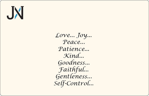 Love Joy Peace Patience Kindness Goodness Faithfulness Gentleness Self-control Twist Bangle Bracelet