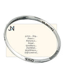 Love Joy Peace Patience Kindness Goodness Faithfulness Gentleness Self-control Twist Bangle Bracelet