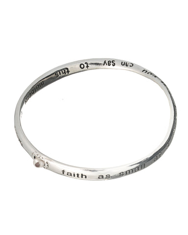 Seed of Faith - Luke 17:6 Inspirational Bangle If you have faith as small as a mustard seed