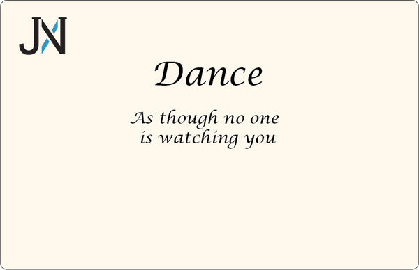 Dance Twist Engraved Bangle Bracelet by Jewelry Nexus "Dance as though no one is watching you "