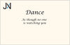 Dance Twist Engraved Bangle Bracelet by Jewelry Nexus "Dance as though no one is watching you "