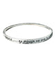 Dance Twist Engraved Bangle Bracelet by Jewelry Nexus "Dance as though no one is watching you "