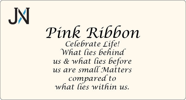 Pink Ribbon Celebrate Life Engraved Twist  Bracelet by Jewelry Nexus