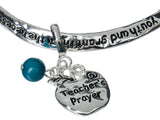 Teachers Prayer Twist Engraved Bangle Bracelet Lord let me be a teacher of Knowledge who will guide