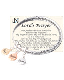 Lord's Prayer Faith Hope Love Charm Twist Bangle Inspirational Heavenly Father Bracelet