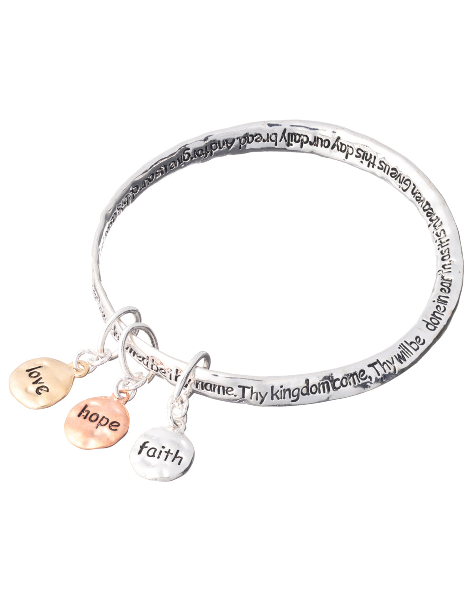 Love Heart Charm Bangle - Dana Faith