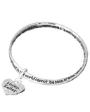 Helen Keller Heart Charm Bracelet The most beautiful things in the world cant be seen or touched