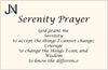 Silver-tone Serenity Prayer Engraved Twist Bangle Bracelet Prayer Card SERENITY COURAGE WISDOM
