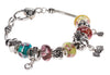 I Love My Mom Charm Mom Theme Colorful Bead Bracelet by Jewelry Nexus
