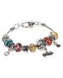 I Love My Mom Charm Mom Theme Colorful Bead Bracelet by Jewelry Nexus