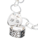 Serenity Prayer Filigree Engraved Magnetic Box & Prayer Message Toggle Bracelet Prayer Card