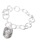 Serenity Prayer Filigree Engraved Magnetic Box & Prayer Message Toggle Bracelet Prayer Card
