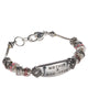 Silver-tone Mother & Daughter Charm Designer Bracelet with Heart Lobster Claw by Jewelry Nexus