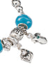 Mom & Baby Theme Little Feet Baby Bottle Onesies & Heart Charm Bead Bracelet