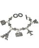 Paris Eiffel Tower Airplane Travel Theme Marquise Toggle Bracelet by Jewelry Nexus
