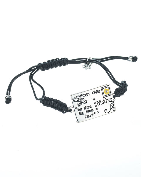 Postcard for Mom & Mothers We Share The Same Heart with Filigree & Stamp by Jewelry Nexus