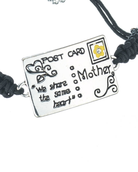 Postcard for Mom & Mothers We Share The Same Heart with Filigree & Stamp by Jewelry Nexus