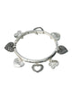 Love Heart Charm Theme Bracelet "We do not find the meaning of life by ourselves alone"
