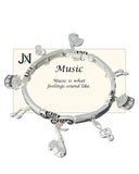 Music Theme Charm Bracelet 