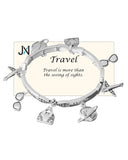 Travel Theme Charm Bracelet 