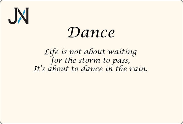 Dance Life is Not About Waiting for the Storm to Pass Its About Dancing in the Rain Stretch Bracelet
