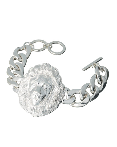 Lion Head Theme Designer Toggle Bracelet by Jewelry Nexus