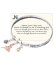 Dance Charm Twist Love Sing Live Heaven Bracelet Inspirational Card by Jewelry Nexus