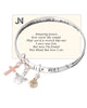 Angel Charm Twist Bangle Bracelet with Amazing Grace Inspirational Card by Jewelry Nexus