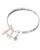 Angel Charm Twist Bangle Bracelet with Amazing Grace Inspirational Card by Jewelry Nexus