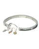 Foot Print Charm Stretch When Seen I Carried You Bracelet Inspirational Card by Jewelry Nexus