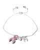 Pink Ribbon Breast Cancer Awareness Rhinestone Element Bracelet by Jewelry Nexus
