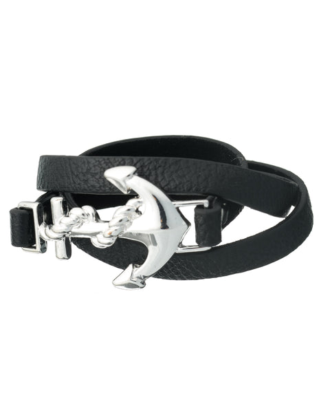 Nautical Theme Anchor Cord Adjustable Wrap Bracelet by Jewelry Nexus