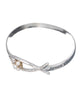 Ichtus Prayer Engraved with Imitation Pearl & Crystal Bracelet "Jesus Christ Son of God Savior"