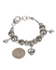 Mom Theme Heart Charm Designer Finish Imitation Pearl & Bead Bracelet - Jewelry Nexus