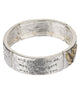 Guardian Angel Engraved Inspirational Hammered Statement Stretch Bracelet - Jewelry Nexus