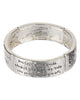 Guardian Angel Engraved Inspirational Hammered Statement Stretch Bracelet - Jewelry Nexus