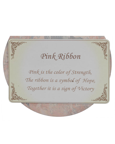 Pink Ribbon Adjustable Bracelet "Color of Strength Symbol of Hope Sign of Victory" by Jewelry Nexus