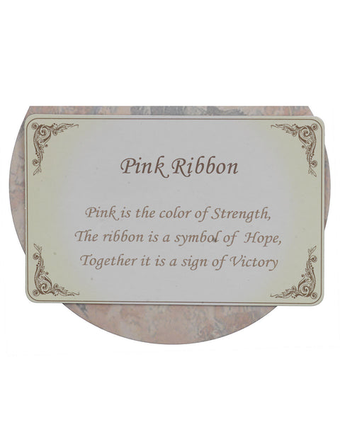 Pink Ribbon Adjustable Bracelet "Color of Strength, Symbol of Hope, Sign of Victory…"- Jewelry Nexus