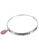 Pink Ribbon "Survivor" Adjustable Bracelet " Hope, Love, Survival, Faith " - Jewelry Nexus