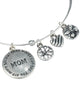 Mom You Are More Special Than Words Can Say with Heart Flower & Butterfly Charm by Jewelry Nexus