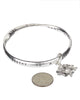 Sister Inspirational Two Sister Charm Twist Bangle Bracelet with Prayer Card - Jewelry Nexus