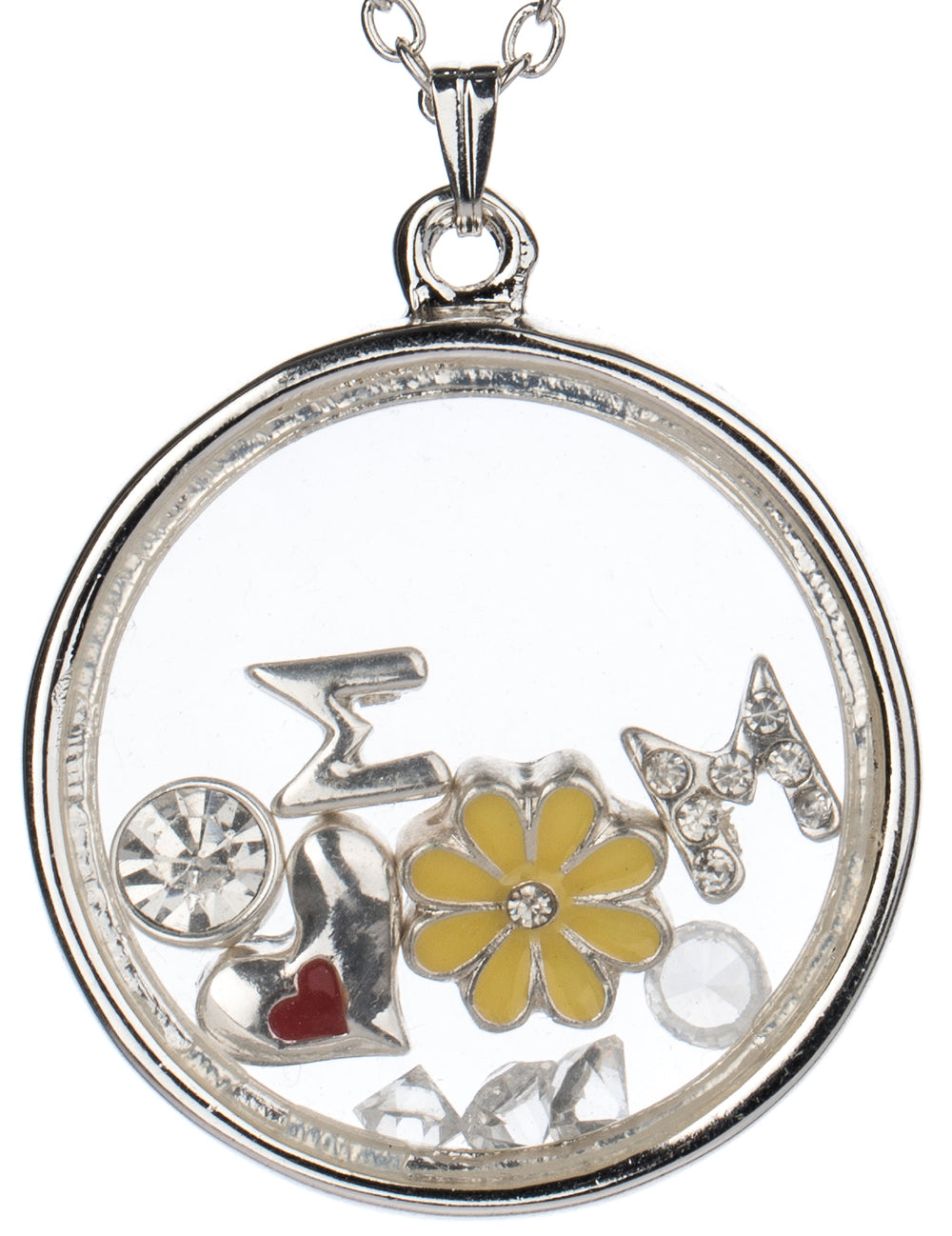 Floating charm on sale necklace hallmark