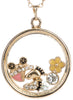 Baby Shower Theme Baby Carriage Little Feet Yellow Flower Floating Charm Locket Necklace