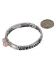 My Pink Ribbon Prayer…."Survivor" Bead Hammered Stretch Bracelet - Jewelry Nexus