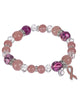 My Pink Ribbon Prayer "The Lord Who Heals..." Exodus 15:26 Bead Stretch Bracelet - Jewelry Nexus