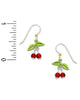 Red Cherries Drop Earrings Made in the USA by Sienna Sky 1047