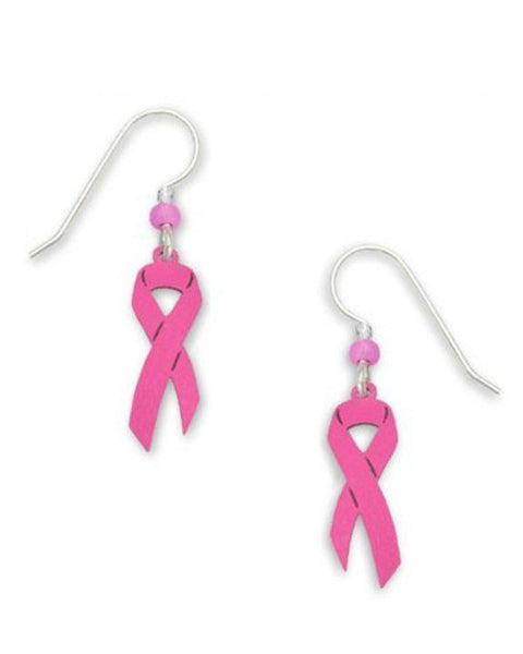 Breast Cancer Awareness Ribbon Earring Made in the USA by Sienna Sky 1130